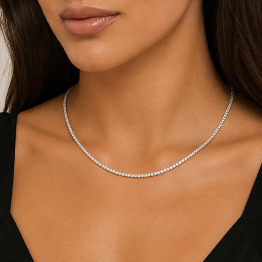 Cz Tennis Necklace