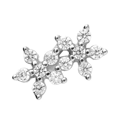 Floral Flat Back Stud