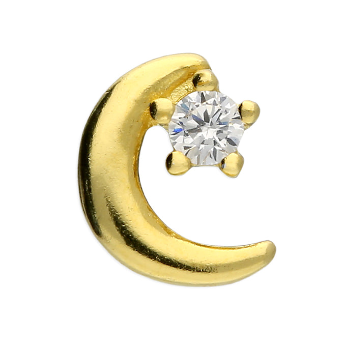 Moon Flat Back Stud