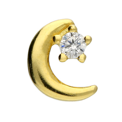 Moon Flat Back Stud