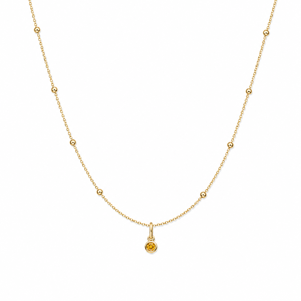 Satellite Birthstone Necklace