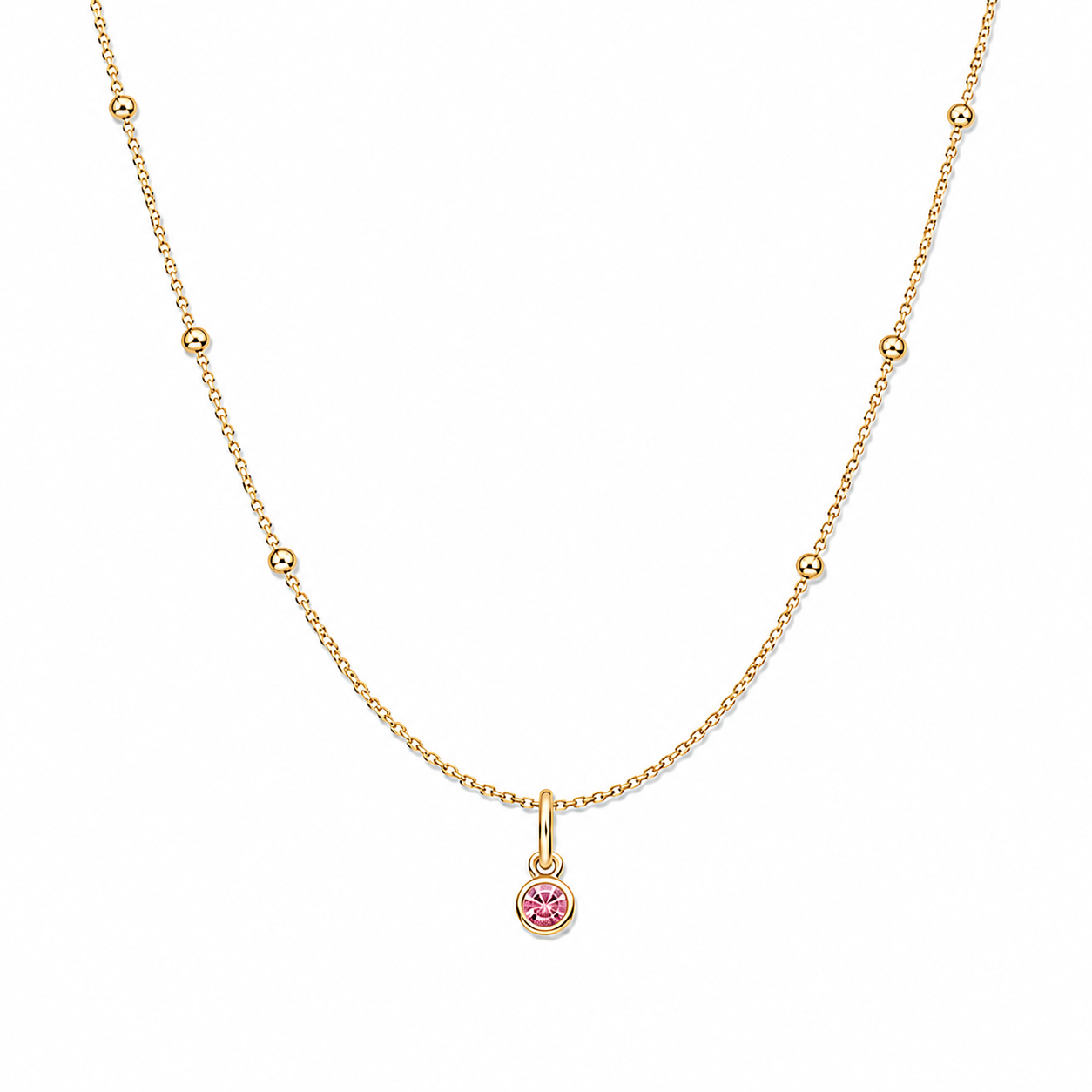 Satellite Birthstone Necklace