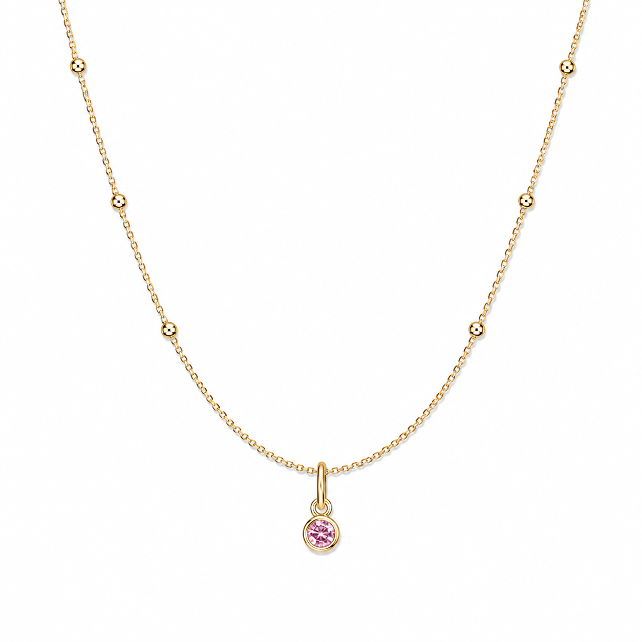 Satellite Birthstone Necklace