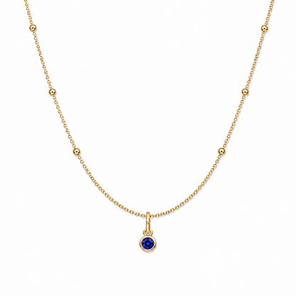 Satellite Birthstone Necklace