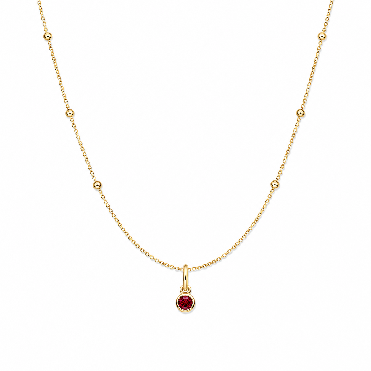 Satellite Birthstone Necklace