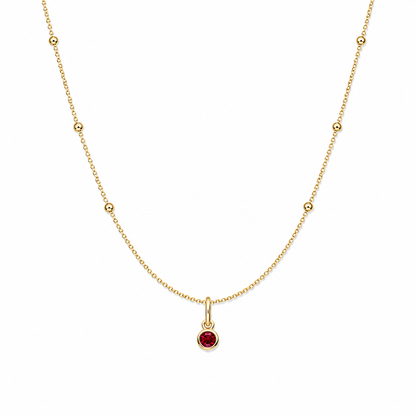 Satellite Birthstone Necklace