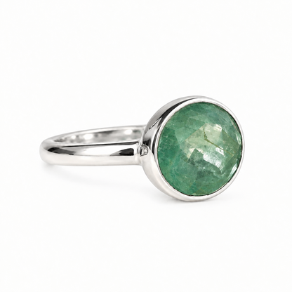 Foothills Green Kyanite Treasure Sterling Silver Ring | Handmade Sterling Silver
