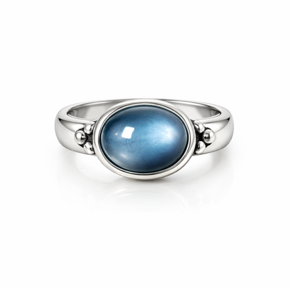 Grey Moonstone Ring
