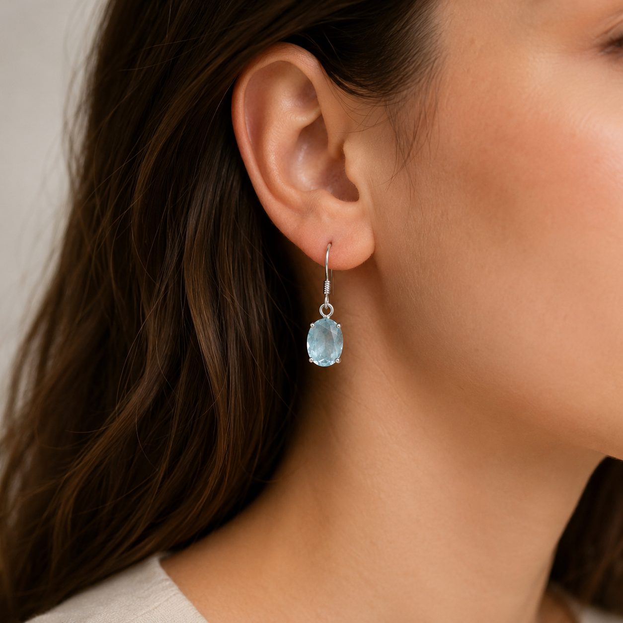 Tidepool Aquamarine Drop Earrings