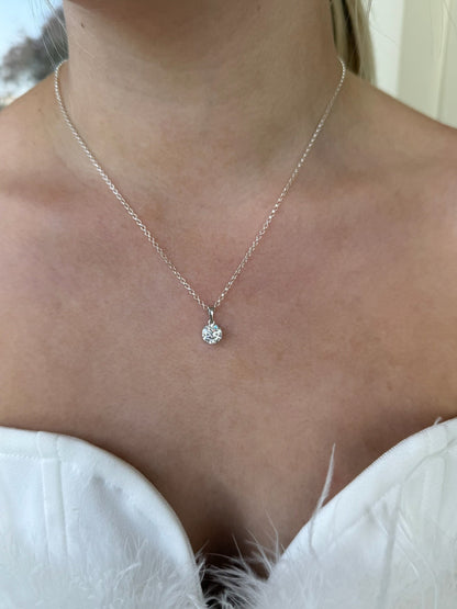 1.5ct Moissanite Solitaire Necklace