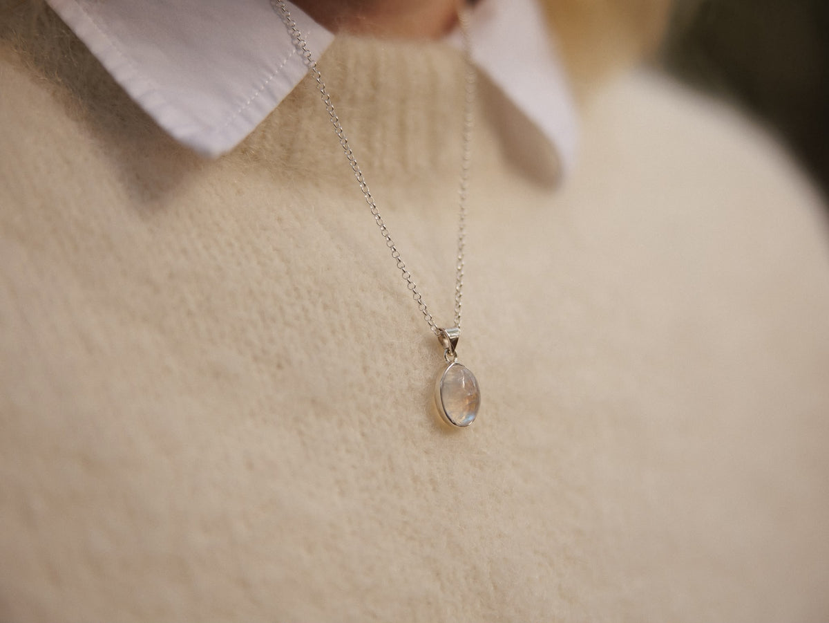 Moonstone Necklace | Handmade Sterling Silver