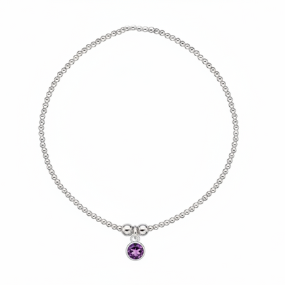 Birthstone Beaded Bracelet