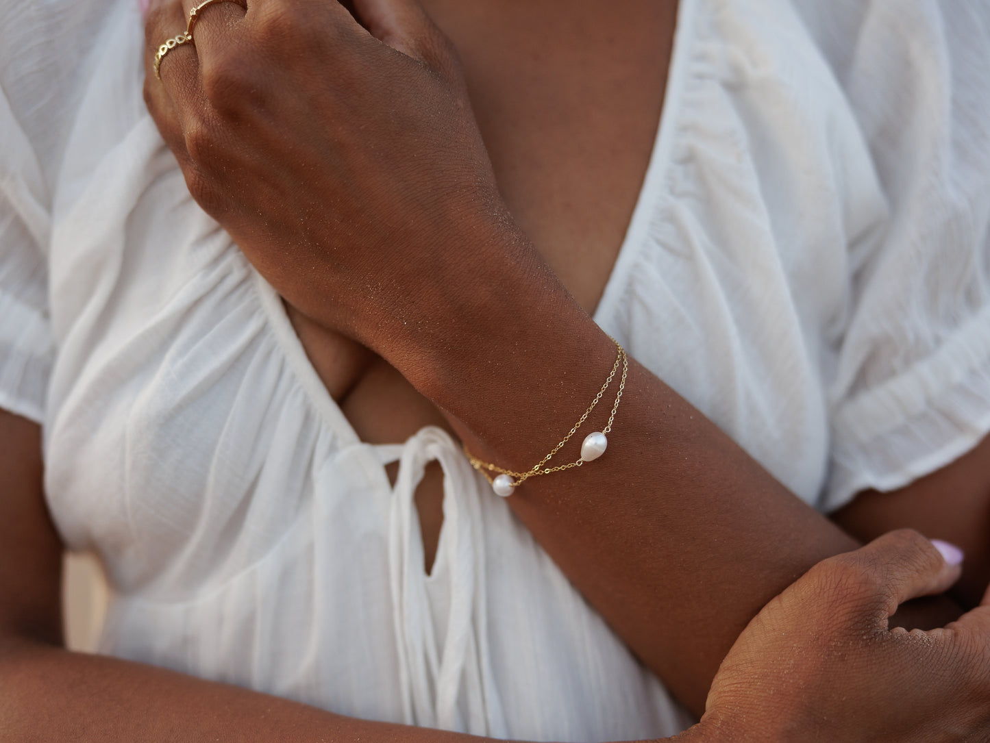 Double Pearl Bracelet