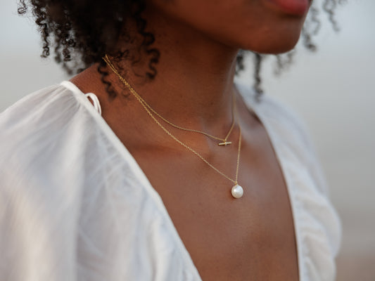 Freshwater Pearl Drop Necklace