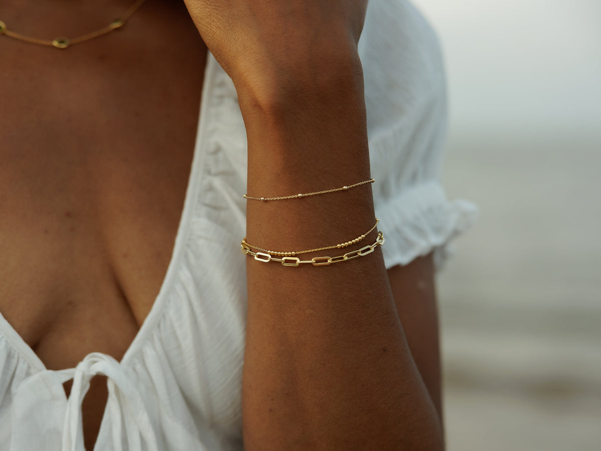 Paper Clip Chain Bracelet