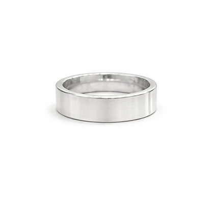 Mens maxi band ring on a white background 
