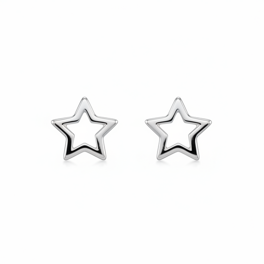 Open Star Studs