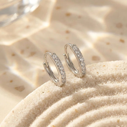 Mini Sparkle Huggie Hoops