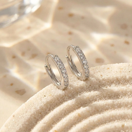 Mini Sparkle Huggie Hoops