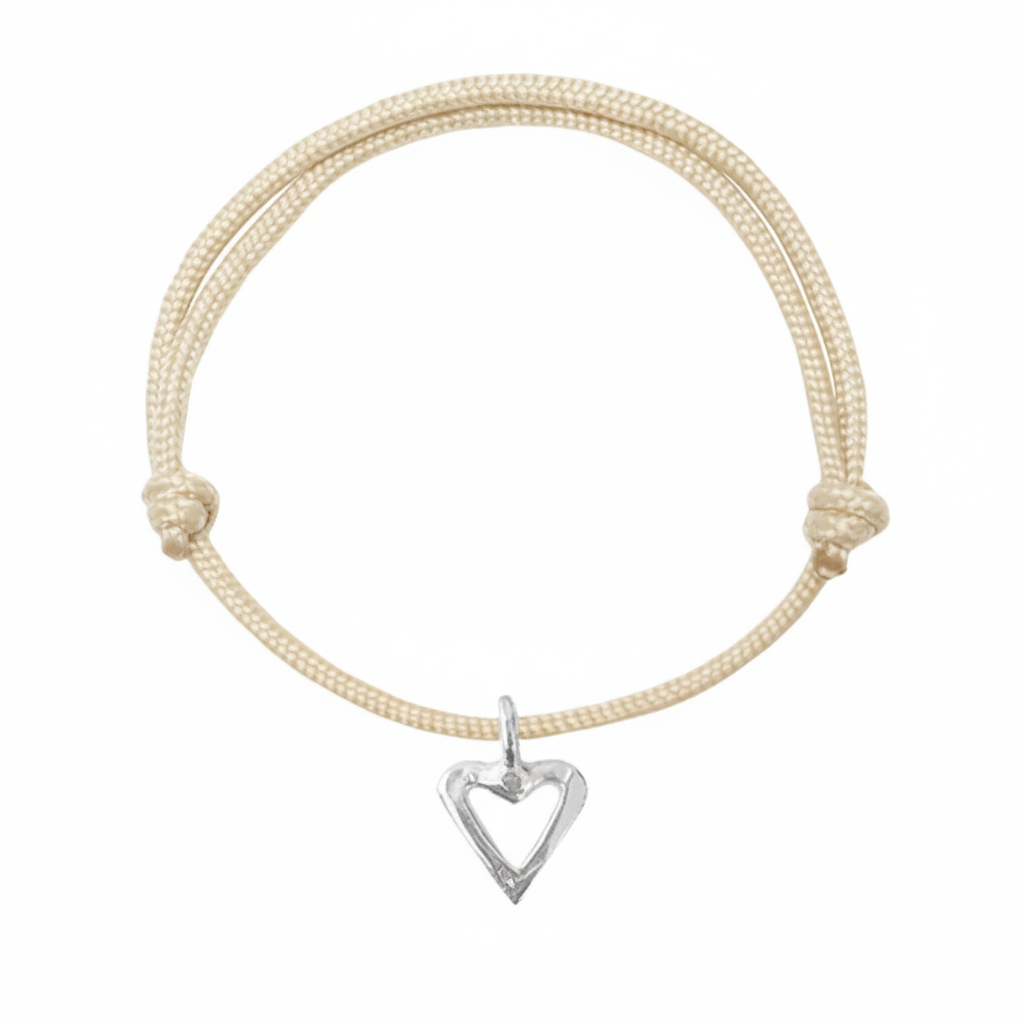 Open Heart Rope Bracelet