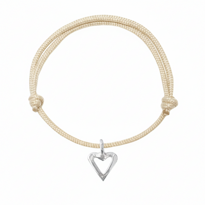 Open Heart Rope Bracelet