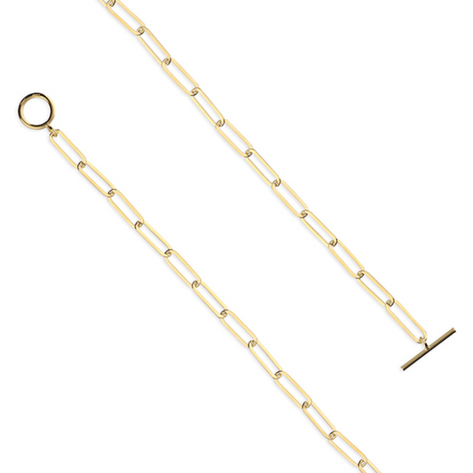 Paperclip T-Bar Necklace