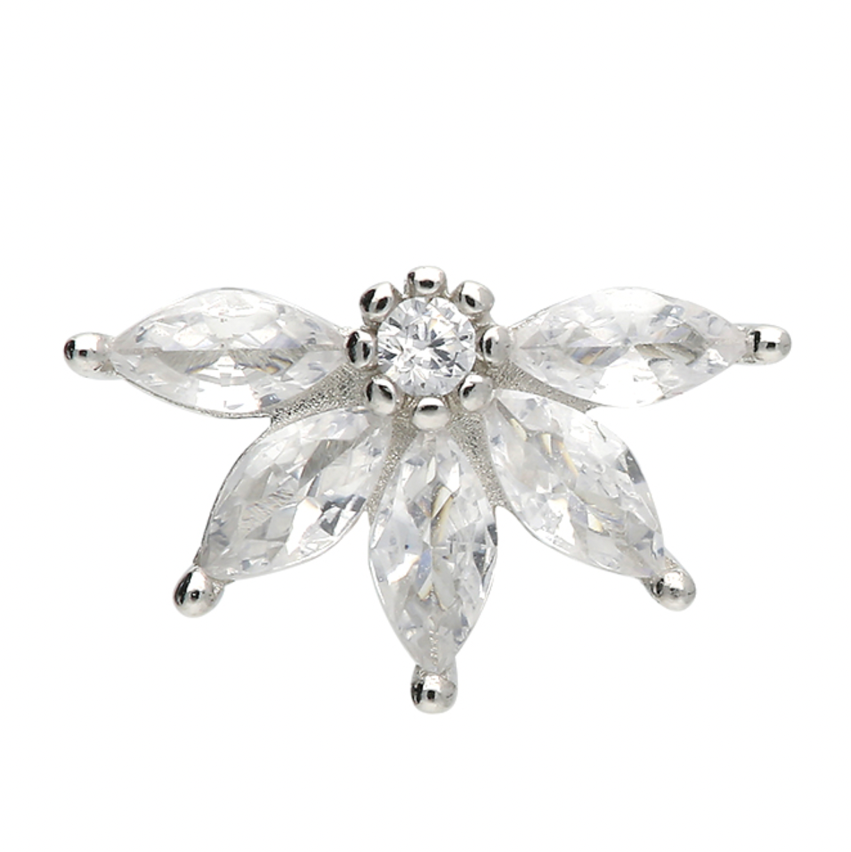 Flower Flat Back Cartilage Stud
