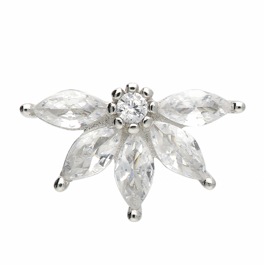 Flower Flat Back Cartilage Stud