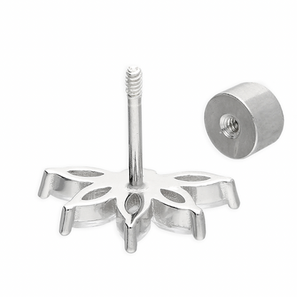 Flower Flat Back Cartilage Stud