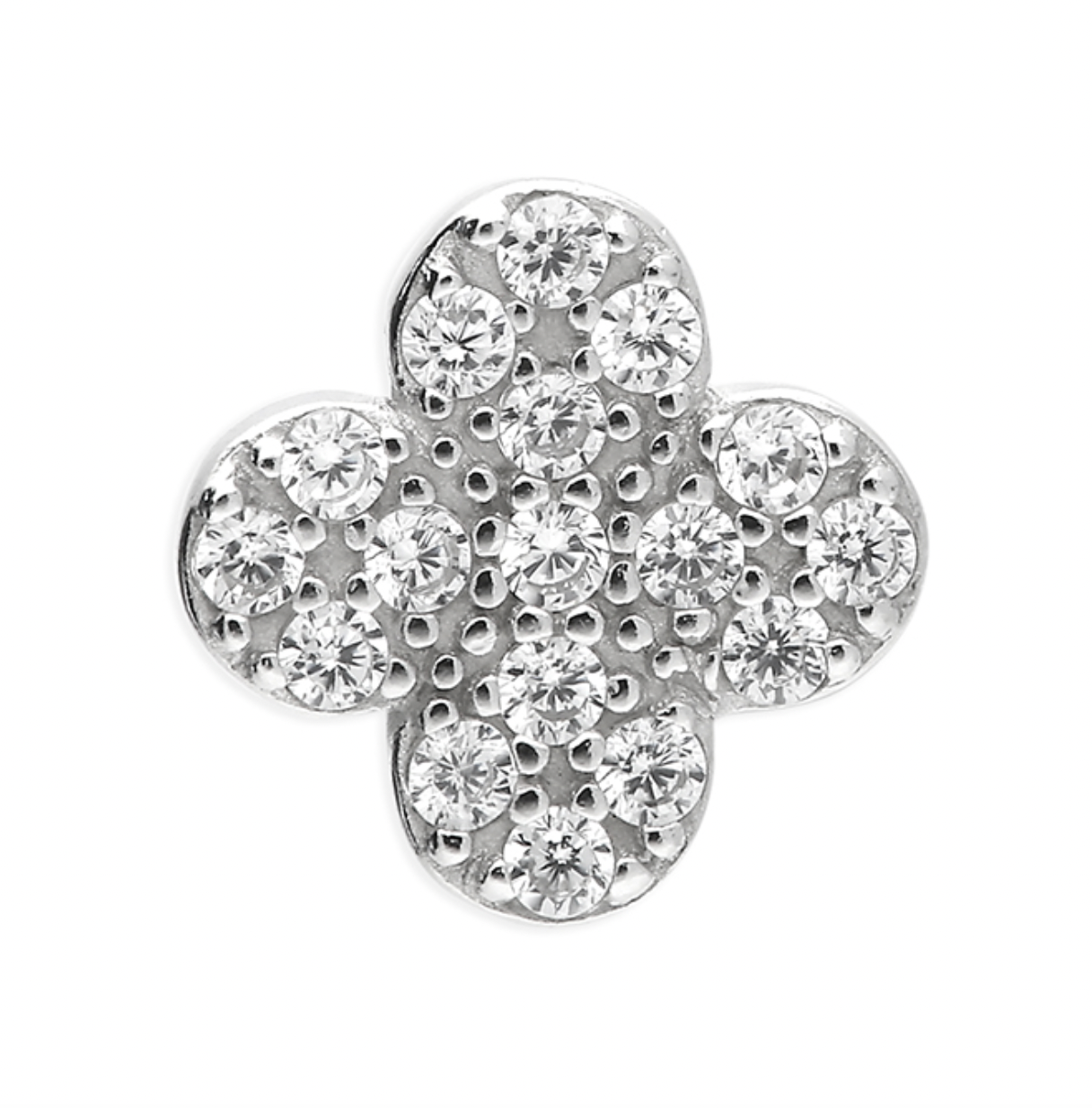 Quatrefoil Flat Back Cartilage Stud
