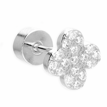 Quatrefoil Flat Back Cartilage Stud