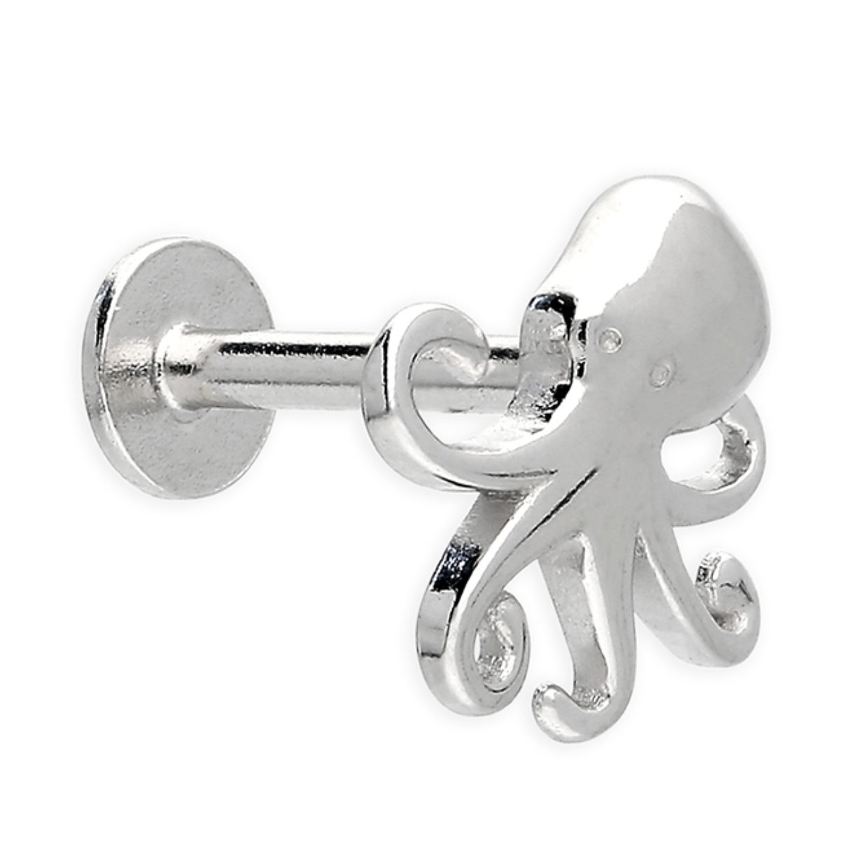 Octopus Flat Back Cartilage Stud