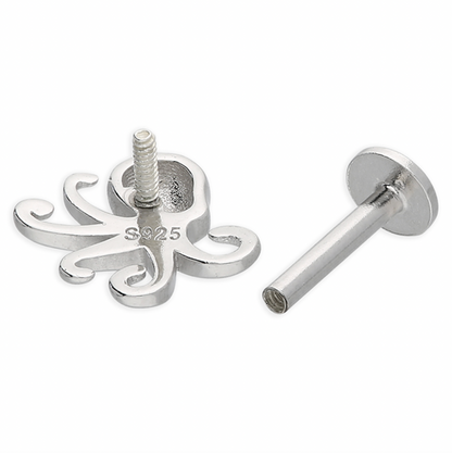 Octopus Flat Back Cartilage Stud