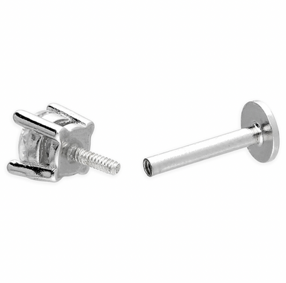 Triple Sparkle Flat Back Cartilage Studs
