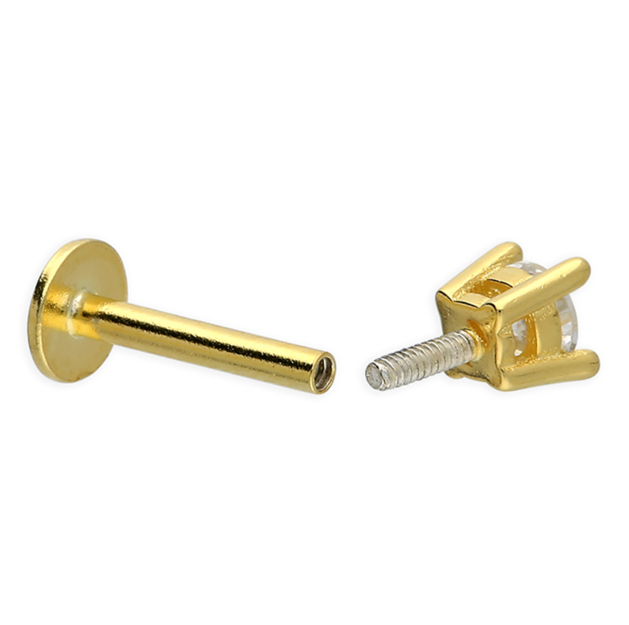 Triple Sparkle Flat Back Cartilage Studs