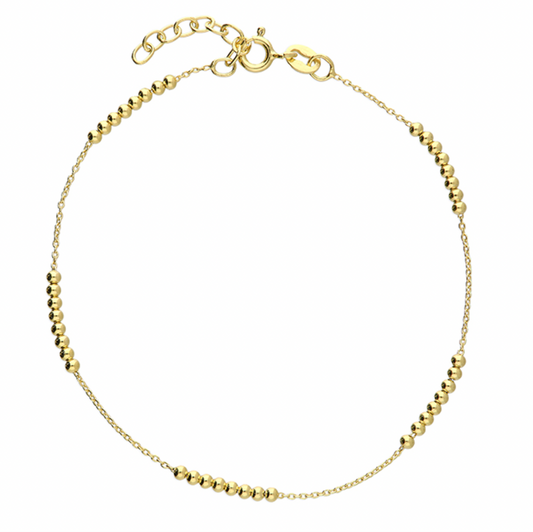 Delicate Bead & Chain Bracelet