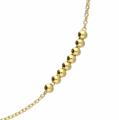 Delicate Bead & Chain Bracelet