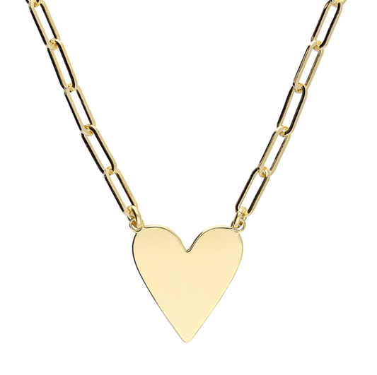 Paperclip Heart Necklace
