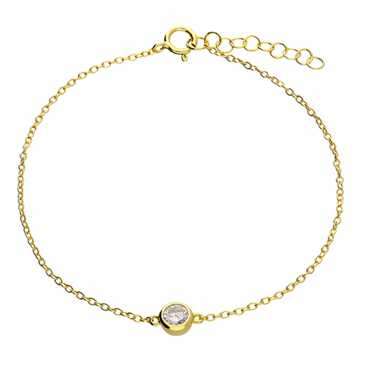 Solitaire Stacking Bracelet