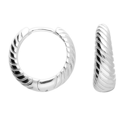Summer Wave Huggie Hoops