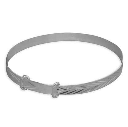 Diamond Cut Baby Expandable Bangle