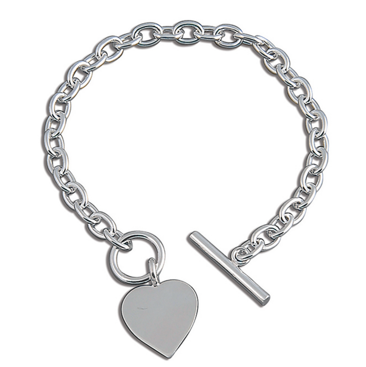 Classic Heart T-Bar Bracelet