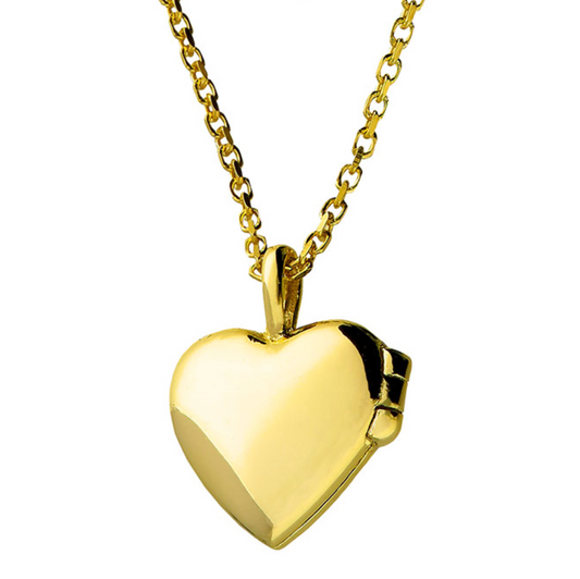 Classic Heart Locket Necklace | 14ct Gold Plated