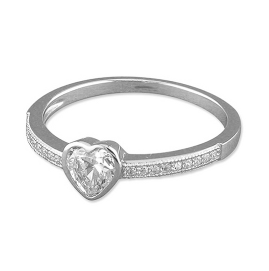 Elevated Heart Ring