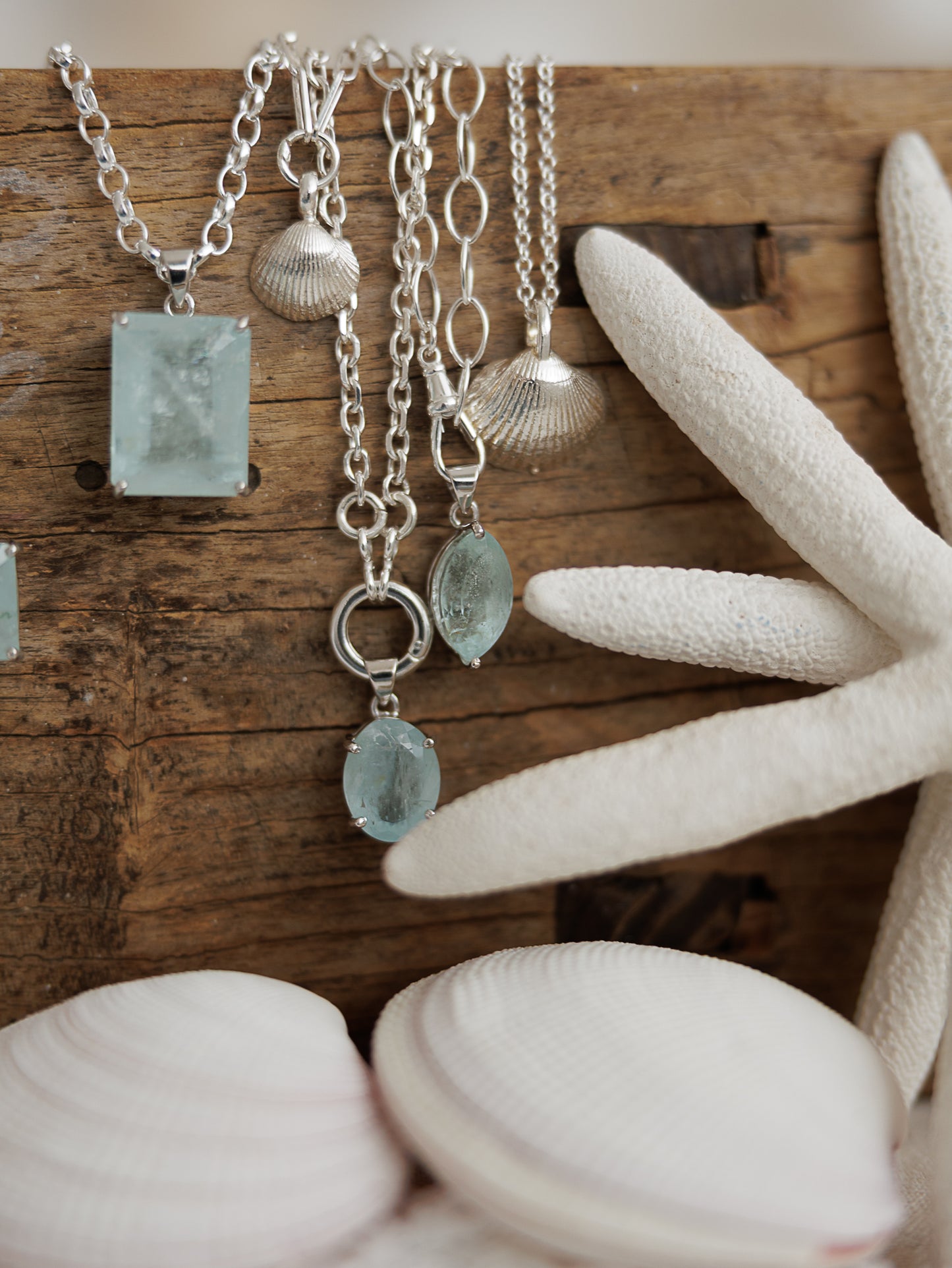 Adeline Aquamarine Necklce
