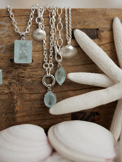 Adeline Aquamarine Necklce