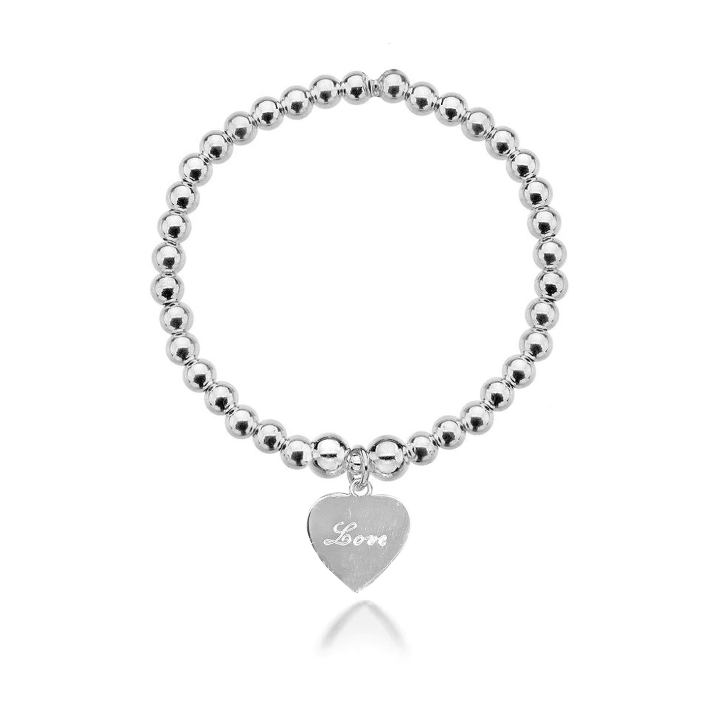 Personalised Heart Bracelet