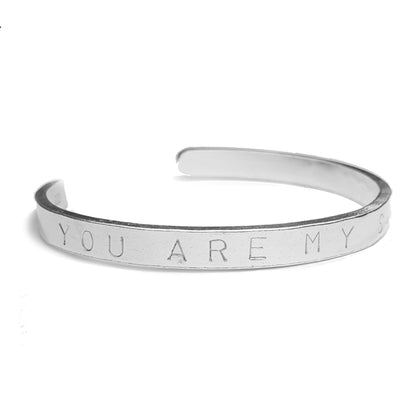 Signature Maxi Cuff Bangle with handwriting