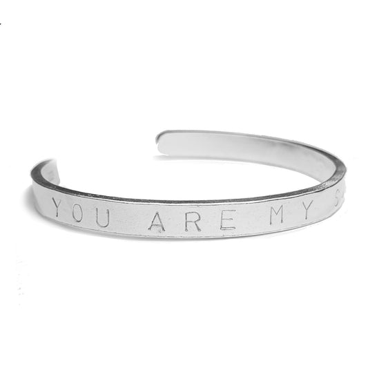 Signature Maxi Cuff Bangle with handwriting