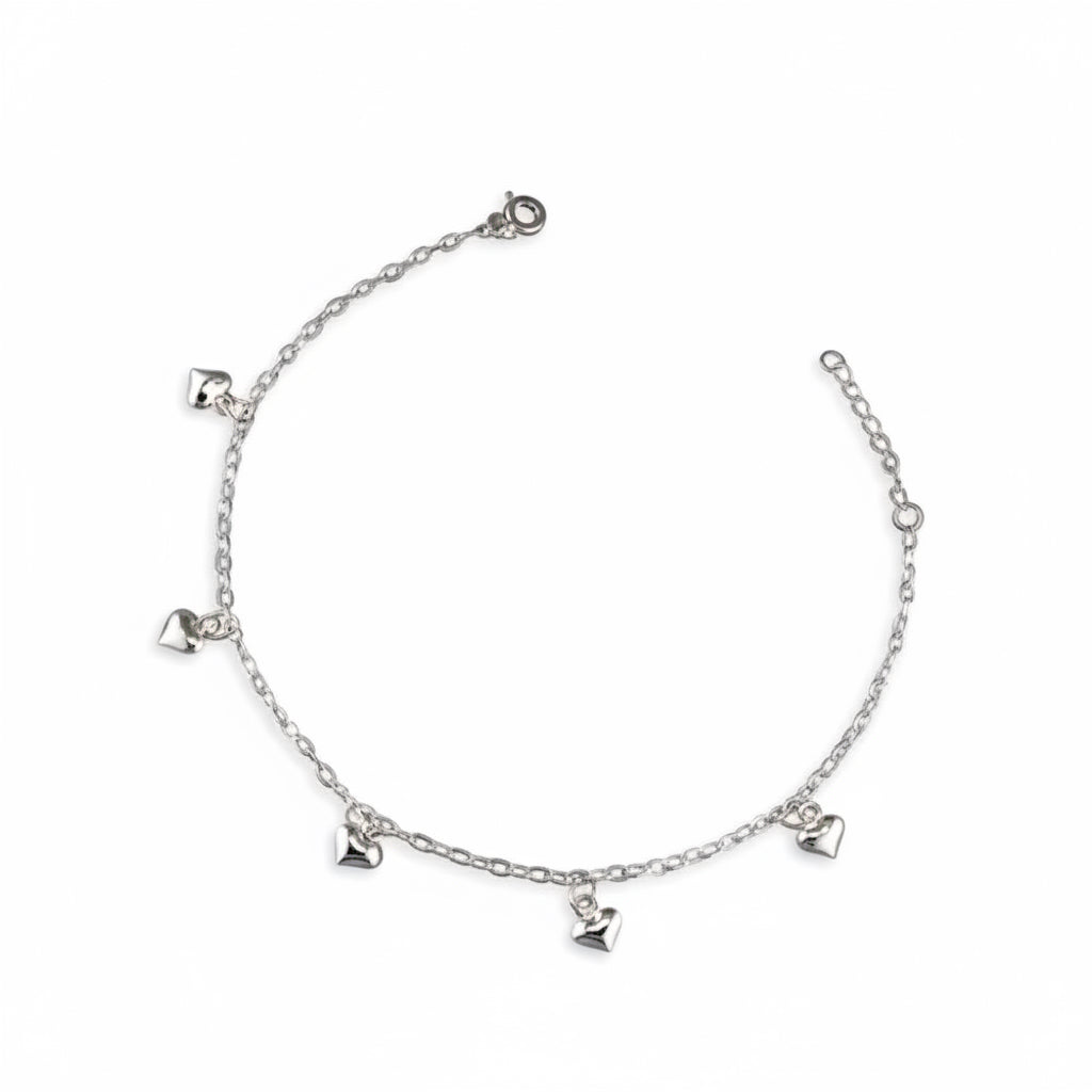 Puffed heart anklet Anklet